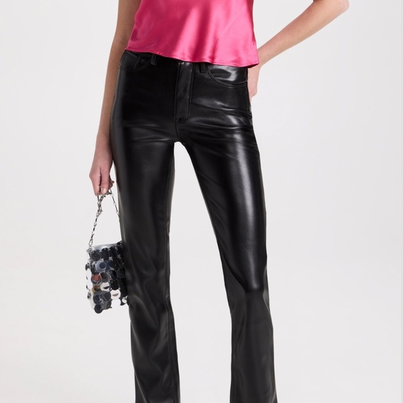 Good American- Faux Leather Good Icon Jeans - Picture 4 of 6